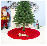 Red Christmas Tree Skirt Mat