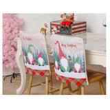 Santa Kitchen Table Chair Covers Christmas Chair Cover for Holiday Home Party Decoration