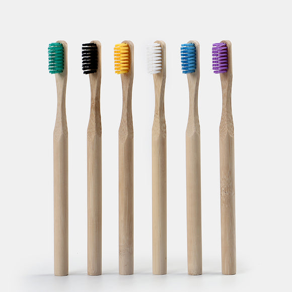 100% Natural Biodegradable Organic Eco Friendly Bamboo Toothbrush With Logo