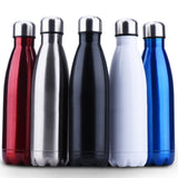 Double Wall Cola Shaped Vacuum Insulated Stainless Steel Water Bottles for Cold and Warm Drinks