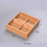 Natural 100 % Wooden Bamboo Food and Snack Storage Tray Serving Trays