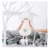 Christmas Tree Ornaments Decoration Cute Plush Angel Doll for Home 2022 Kids Gifts
