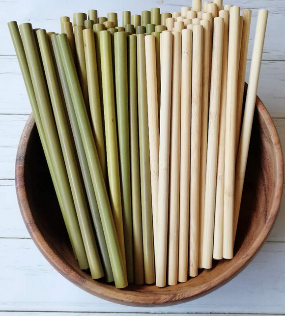 Logo Customized Reusable Drinking Organic Natural Bamboo Straw