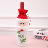 2022 Hot Sale Christmas Colorful Felt XMAS Snowman Wine Bottle Cover