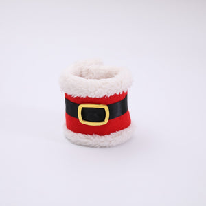 Christmas Decor Lovely Snowman Kitchen Tableware Holder Pocket