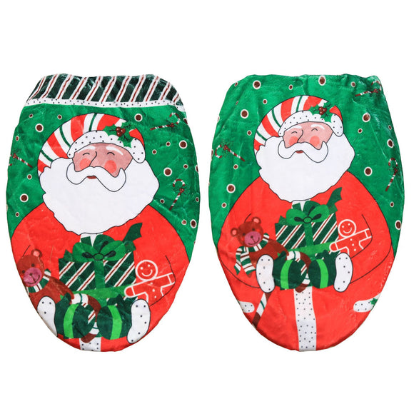 Christmas Decorations Happy Santa Toilet Seat Cover