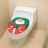 Christmas Decorations Happy Santa Toilet Seat Cover