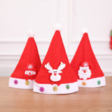 2022 wholesale Festival Party Decoration Red Classic Christmas Caps