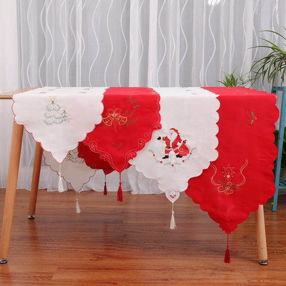 Luxury Flower Christmas Holiday Decorative Tablecloths