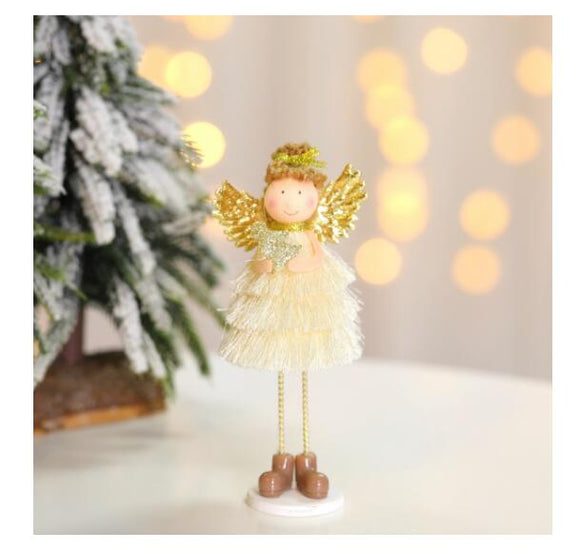 Christmas Tree Ornaments Decoration Cute Angel Doll for Home 2022 Kids Gifts