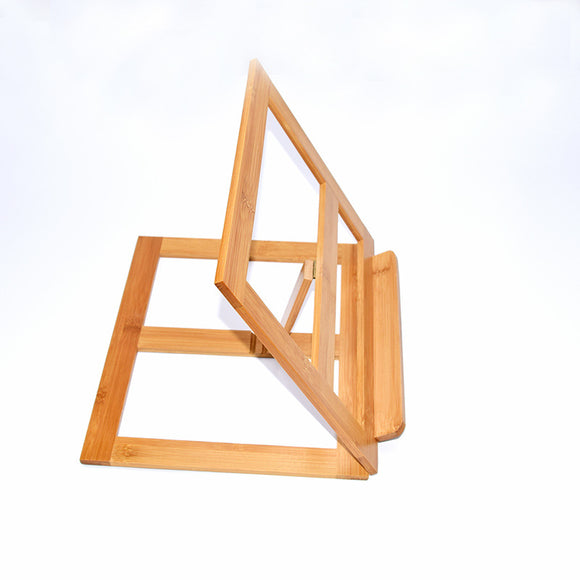 Bamboo Foldable Cookbook Stand