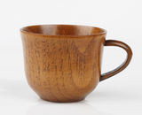 Wholesale Japan Style Drinkware Wooden Beer Mug With Handle