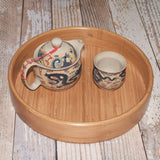 Bamboo Oval Serving Tray for Tea Cup