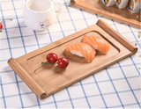 Eco Friendly Decoration Bamboo Wooden Serving Tray for Food and Sushi