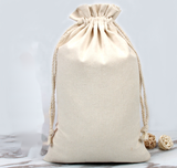Wholesale Eco Friendly Cotton Canvas Packaging Drawstring Bag Pouch