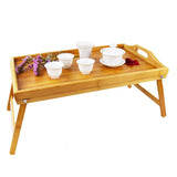High Quality China Custom Eco-Friendly Rectangle Wooden Large Food Bamboo Serving Tray with Handle