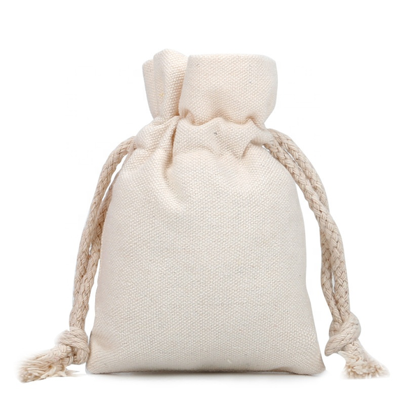 Wholesale Eco Friendly Cotton Canvas Packaging Drawstring Bag Pouch