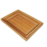 High Quality China Custom Eco-Friendly Rectangle Wooden Large Food Bamboo Serving Tray