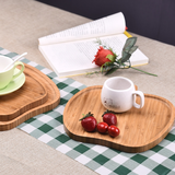 100% Natural Simple Style Bamboo Serving Table Tray