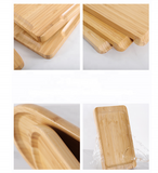 Wholesale Cheap Food Tea Bamboo Tray Restaurant Natural Bamboo Serving Tray with Handle