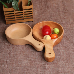 High Quality Beech Wood Home Use Round Plate