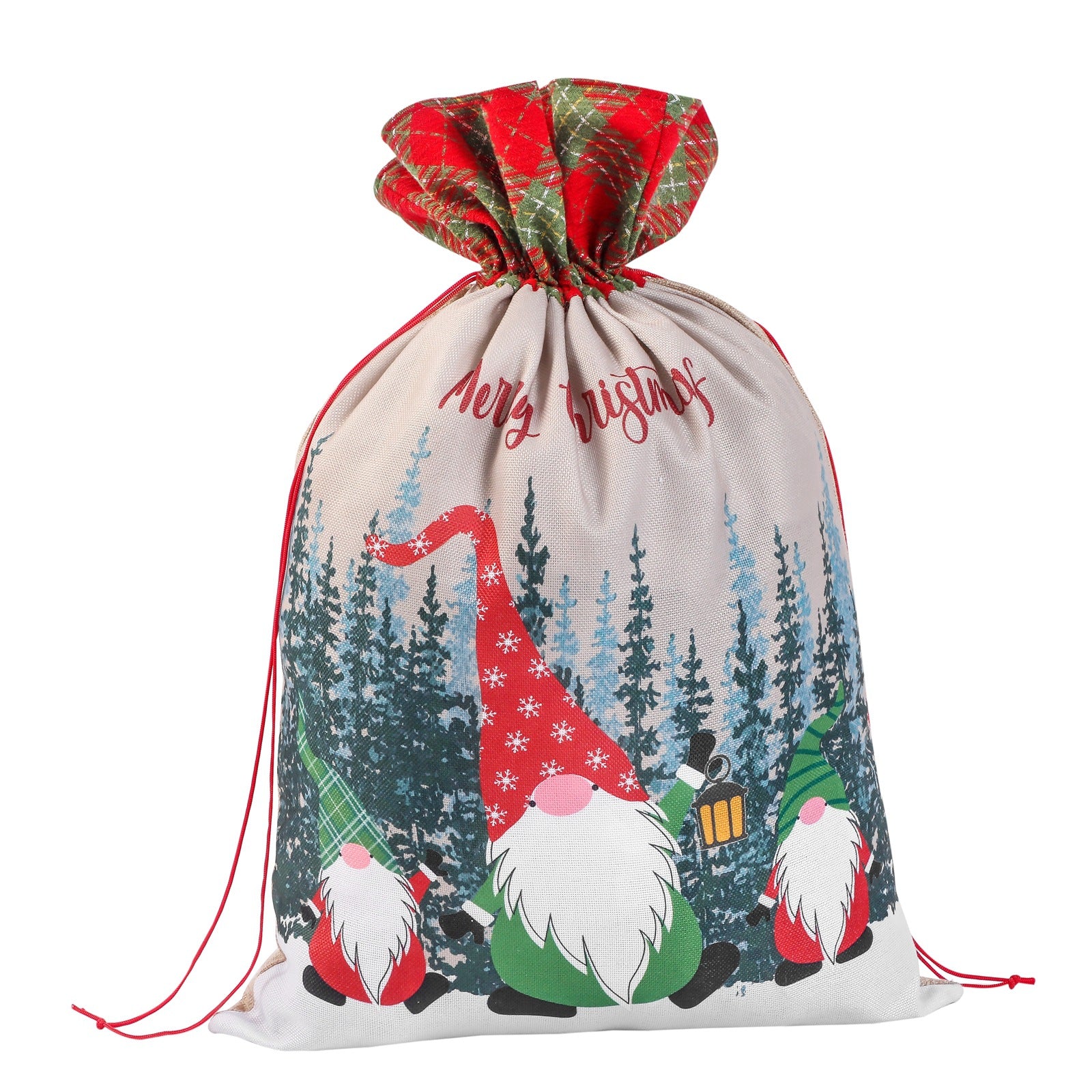 Wholesale Cheap Reusable Santa Sack Personalized Christmas Drawstring –  qghome