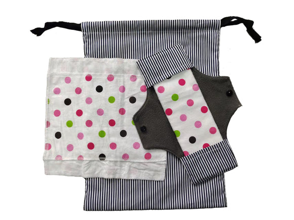 Bamboo Charcoal Women Menstrual Pads Reusable and Washable Cloth Pads