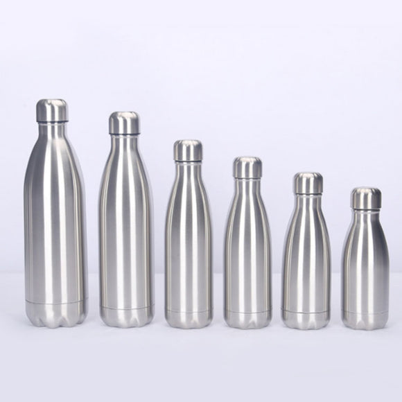 Custom Stainless Steel Double-Walled Vacuum Sublimation Blanks Cola Shape Thermos Bottle