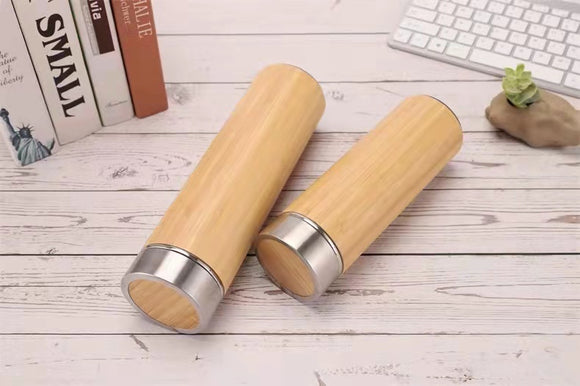 Eco-friendly Bamboo Thermos Vacuum Flask