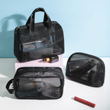 Mesh Cosmetic Bag with Zipper