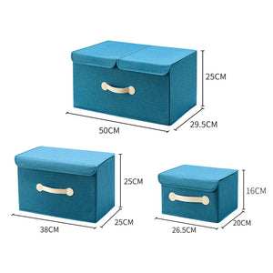 Fabric Cube Storage Bins with Lids