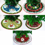 The New Merry Christmas Reindeer Christmas Tree Skirt Can Customized
