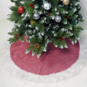New Christmas Decoration Scottish Red Christmas Tree Skirt