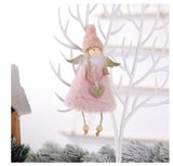 Christmas Tree Ornaments Decoration Cute Plush Angel Doll for Home 2022 Kids Gifts
